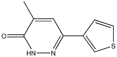 4-methyl-6-(3-thienyl)-2,3-dihydropyridazin-3-one 结构式