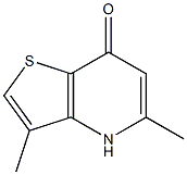 3,5-dimethyl-4,7-dihydrothieno[3,2-b]pyridin-7-one 结构式