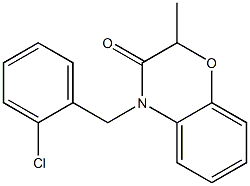 4-(2-chlorobenzyl)-2-methyl-2H-1,4-benzoxazin-3(4H)-one 结构式