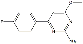 4-(4-fluorophenyl)-6-methoxypyrimidin-2-amine 结构式