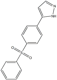 5-[4-(phenylsulfonyl)phenyl]-1H-pyrazole 结构式