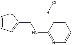 N-(2-furylmethyl)pyridin-2-amine hydrochloride 结构式