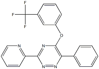 6-phenyl-3-(2-pyridinyl)-1,2,4-triazin-5-yl 3-(trifluoromethyl)phenyl ether 结构式