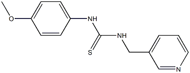 N-(4-methoxyphenyl)-N'-(3-pyridylmethyl)thiourea 结构式