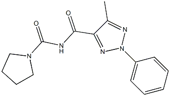 N4-tetrahydro-1H-pyrrol-1-ylcarbonyl-5-methyl-2-phenyl-2H-1,2,3-triazole-4-carboxamide 结构式