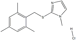 2-[(mesitylmethyl)thio]-1-methyl-1H-imidazole hydrochloride 结构式