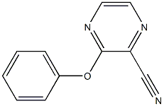 3-phenoxy-2-pyrazinecarbonitrile 结构式