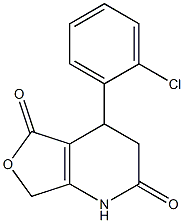 4-(2-chlorophenyl)-4,7-dihydrofuro[3,4-b]pyridine-2,5(1H,3H)-dione 结构式