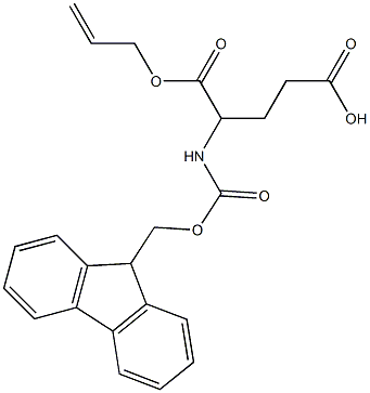 5-(allyloxy)-4-{[(9H-fluoren-9-ylmethoxy)carbonyl]amino}-5-oxopentanoic acid 结构式