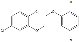 1,4-dichloro-2-[2-(2,5-dichlorophenoxy)ethoxy]benzene 结构式