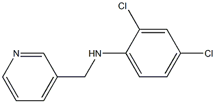 N1-(3-pyridylmethyl)-2,4-dichloroaniline 结构式