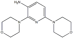 2,6-dimorpholinopyridin-3-amine 结构式