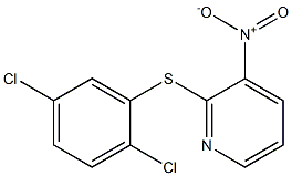 2-[(2,5-dichlorophenyl)thio]-3-nitropyridine 结构式