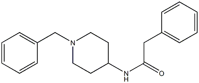 N1-(1-benzyl-4-piperidyl)-2-phenylacetamide 结构式