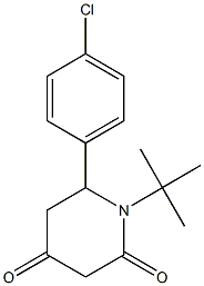 1-(tert-butyl)-6-(4-chlorophenyl)dihydro-2,4(1H,3H)-pyridinedione 结构式