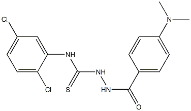 N1-(2,5-dichlorophenyl)-2-[4-(dimethylamino)benzoyl]hydrazine-1-carbothioamide 结构式