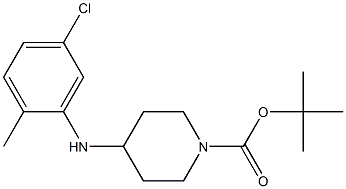 tert-butyl 4-(5-chloro-2-methylanilino)tetrahydro-1(2H)-pyridinecarboxylate 结构式