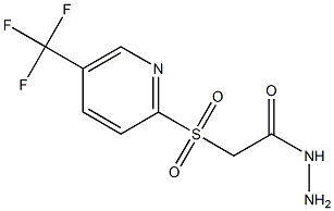 2-{[5-(trifluoromethyl)-2-pyridyl]sulfonyl}ethanohydrazide 结构式