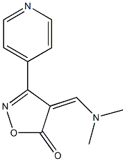 4-[(dimethylamino)methylene]-3-(4-pyridinyl)-5(4H)-isoxazolone 结构式