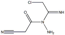 2-Chloro-N-(cyanoacetyl)acetamidrazone 结构式