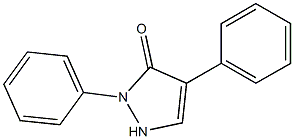 2,4-diphenyl-1,2-dihydro-3H-pyrazol-3-one 结构式