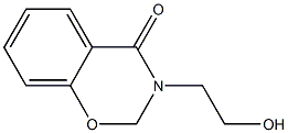 3-(2-hydroxyethyl)-2,3-dihydro-4H-1,3-benzoxazin-4-one 结构式
