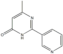6-methyl-2-pyridin-3-ylpyrimidin-4(3H)-one 结构式