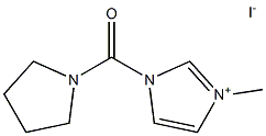 3-methyl-1-(pyrrolidin-1-ylcarbonyl)-1H-imidazol-3-ium iodide 结构式