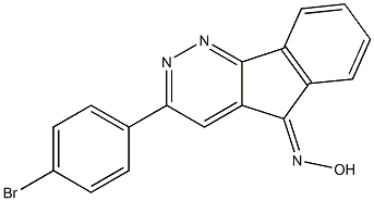 3-(4-bromophenyl)-5H-indeno[1,2-c]pyridazin-5-one oxime 结构式