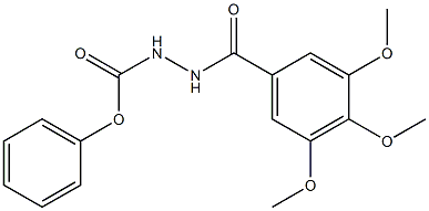 phenyl 2-(3,4,5-trimethoxybenzoyl)hydrazine-1-carboxylate 结构式