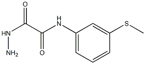 N1-[3-(methylthio)phenyl]-2-hydrazino-2-oxoacetamide 结构式