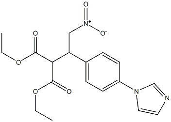 diethyl 2-{1-[4-(1H-imidazol-1-yl)phenyl]-2-nitroethyl}malonate 结构式