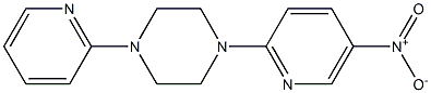 1-(5-nitro-2-pyridinyl)-4-(2-pyridinyl)piperazine 结构式