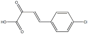 (E)-4-(4-chlorophenyl)-2-oxo-3-butenoic acid 结构式