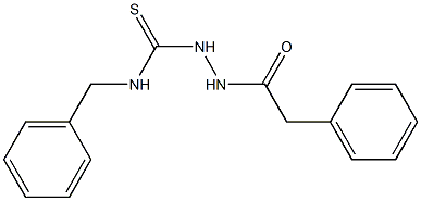N-benzyl-2-(2-phenylacetyl)-1-hydrazinecarbothioamide 结构式