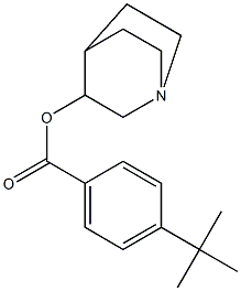1-azabicyclo[2.2.2]oct-3-yl 4-(tert-butyl)benzoate 结构式