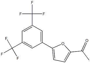 1-{5-[3,5-di(trifluoromethyl)phenyl]-2-furyl}ethan-1-one 结构式
