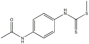 methyl [4-(acetylamino)anilino]methanedithioate 结构式