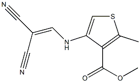 methyl 4-[(2,2-dicyanovinyl)amino]-2-methylthiophene-3-carboxylate 结构式