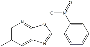 6-METHYL-2-(2-NITROPHENYL)THIAZOLO[5,4-B]PYRIDINE 结构式