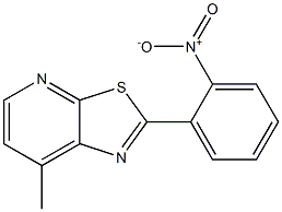 7-METHYL-2-(2-NITROPHENYL)THIAZOLO[5,4-B]PYRIDINE 结构式