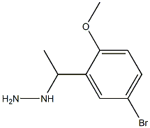 (1-(5-bromo-2-methoxyphenyl)ethyl)hydrazine 结构式