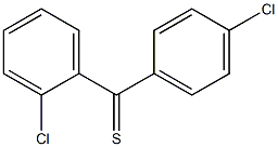 (2-chlorophenyl)(4-chlorophenyl)methanethione 结构式