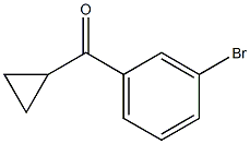 (3-bromophenyl)(cyclopropyl)methanone 结构式