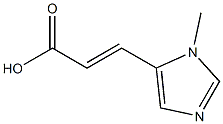 (E)-3-(1-methyl-1H-imidazol-5-yl)acrylic acid 结构式