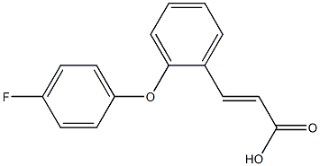 (E)-3-(2-(4-fluorophenoxy)phenyl)acrylic acid 结构式