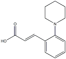 (E)-3-(2-(piperidin-1-yl)phenyl)acrylic acid 结构式