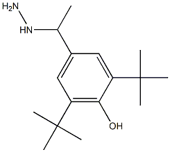 1-(1-(3,5-di-tert-butyl-4-hydroxyphenyl)ethyl)hydrazine 结构式