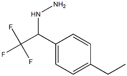 1-(1-(4-ethylphenyl)-2,2,2-trifluoroethyl)hydrazine 结构式