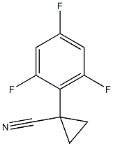 1-(2,4,6-trifluorophenyl)cyclopropanecarbonitrile 结构式